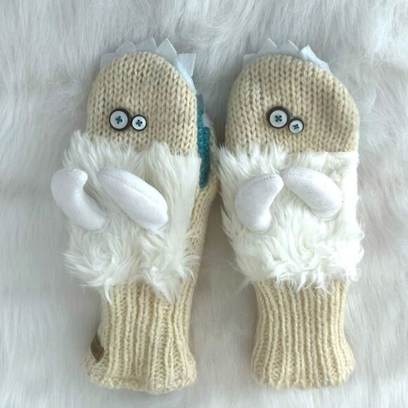 COPY - Delux Knitwit Abominable Snowman Mittens - Picture 1 of 6